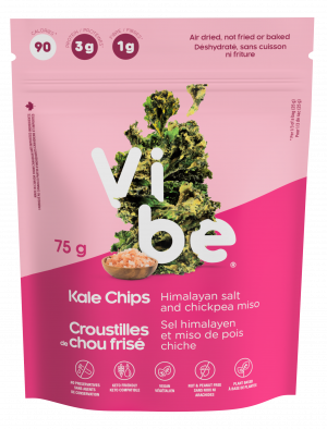 Chips de kale sel de l’Himalaya & miso | Vibe Foods